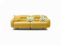 Stella Üçlü Koltuk Kadife Zerdeçal