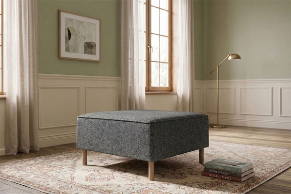 Rolivs Doğal Doku - Bazalt Puf | Minimal, Modern ve Zamansız Oturma Pufu