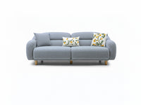 Stella Üçlü Koltuk Bukle Aqua