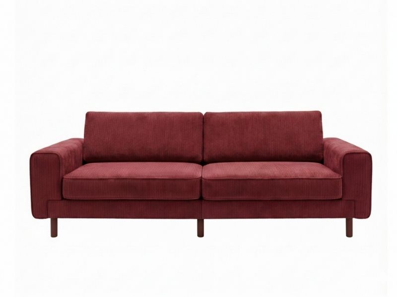 Mokka Üçlü Koltuk - Kadife - Deniz Taşı