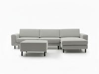 Mokka Mini Köşe - Kadife - Deniz Taşı