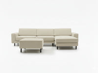 Mokka Mini Köşe - Kadife - Deniz Taşı