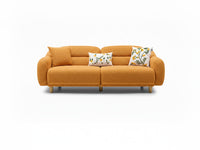 Stella Üçlü Koltuk Bukle Tarçın