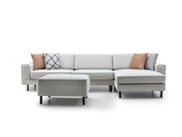 Mokka Mini Köşe - Kadife - Deniz Taşı