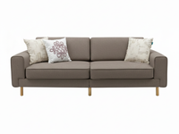 Mokka Üçlü Koltuk - Doğal Doku - Zen Beyazı