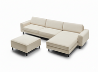 Mokka Mini Köşe - Kadife - Deniz Taşı