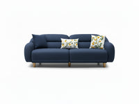 Stella Üçlü Koltuk Kadife Zerdeçal