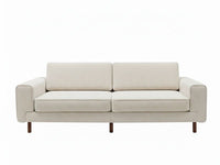 Mokka Üçlü Koltuk - Kadife - Deniz Taşı