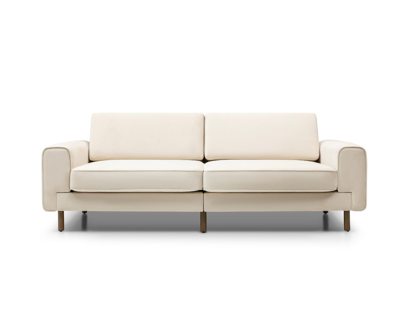 Mokka Üçlü Koltuk - Doğal Doku - Zen Beyazı