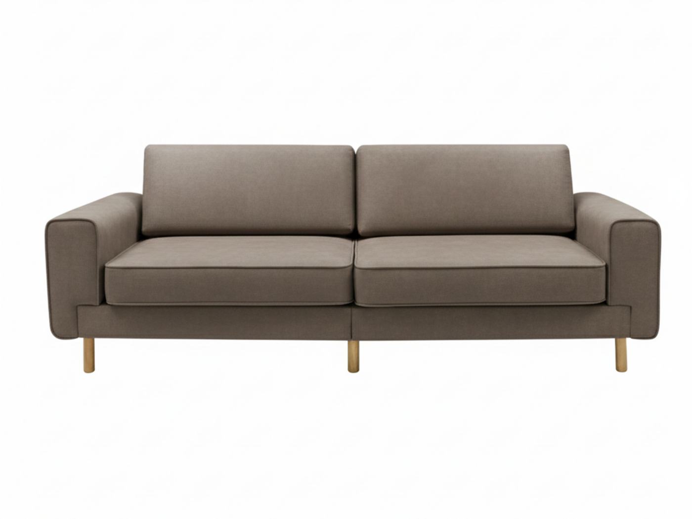 Mokka Üçlü Koltuk - Doğal Doku - Zen Beyazı