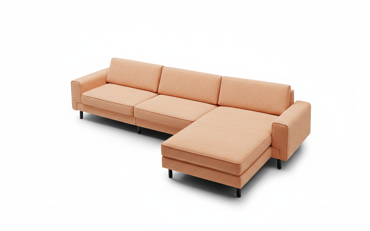 Mokka Mini Köşe - Kadife - Deniz Taşı