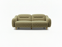 Stella Üçlü Koltuk Bukle Tarçın