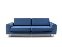 Mokka Üçlü Koltuk - Doğal Doku - Zen Beyazı