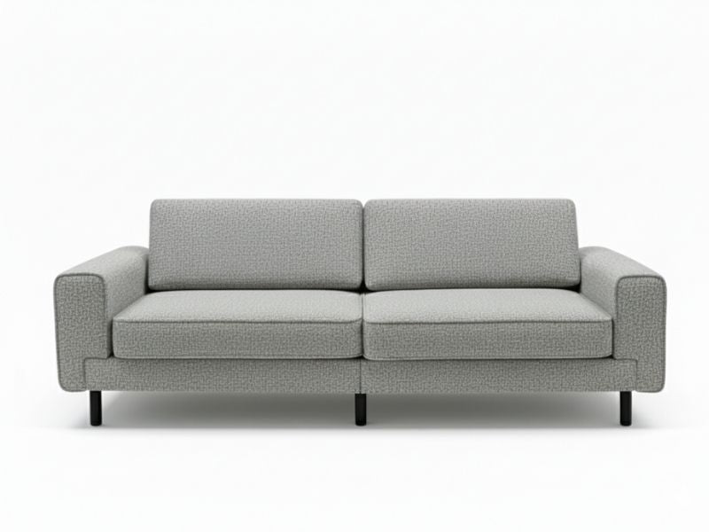 Mokka Üçlü Koltuk - Kadife - Deniz Taşı