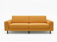 Mokka Üçlü Koltuk - Kadife - Deniz Taşı