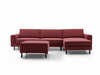 Mokka Mini Köşe - Kadife - Deniz Taşı