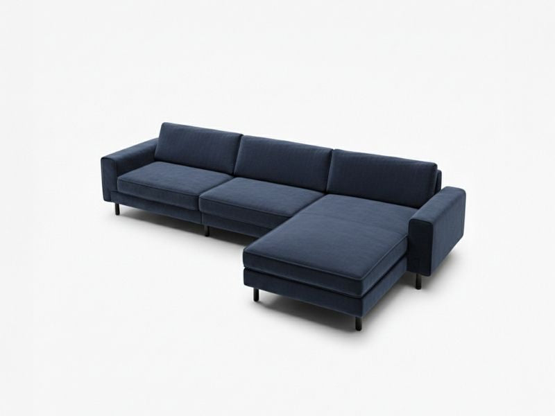 Mokka Mini Köşe - Kadife - Deniz Taşı