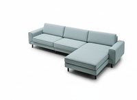 Mokka Mini Köşe - Kadife - Deniz Taşı