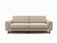 Mokka Üçlü Koltuk - Kadife - Deniz Taşı