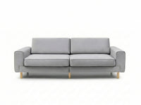 Mokka Üçlü Koltuk - Kadife - Bazalt Yeşili