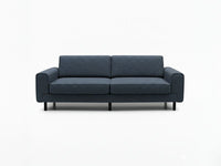 Mokka Üçlü Koltuk - Kadife - Deniz Taşı