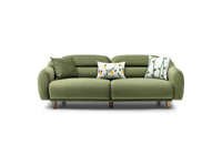 Stella 3+1 Takım - Kadife - Bazalt Yeşili