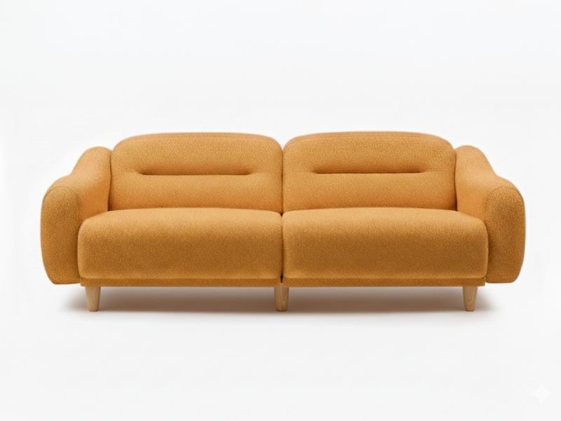 Stella Üçlü Koltuk Bukle Sahra