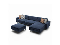 Mokka Mini Köşe - Kadife - Deniz Taşı