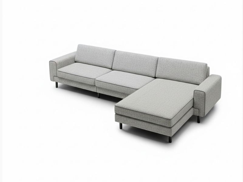 Mokka Mini Köşe - Kadife - Deniz Taşı