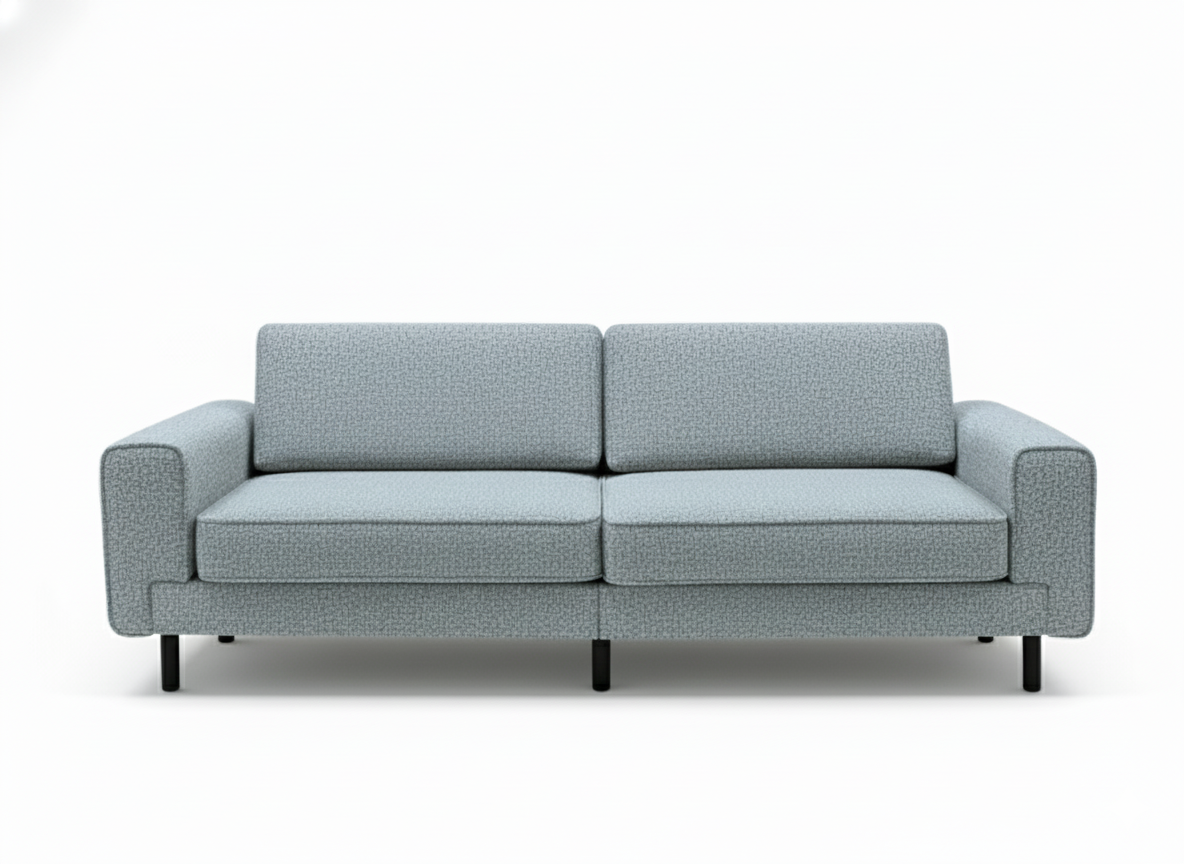 Mokka Üçlü Koltuk - Kadife - Bazalt Yeşili