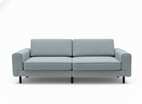 Mokka Üçlü Koltuk - Kadife - Bazalt Yeşili