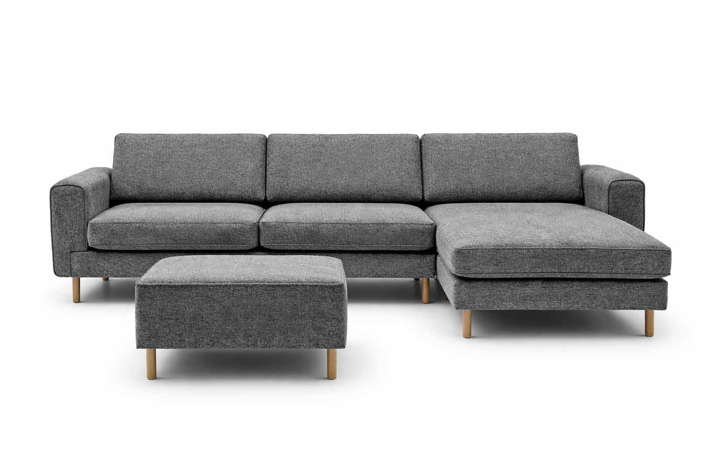Rolivs Mokka Mini Köşe Koltuk – Doğal Doku | Minimal, Modüler, Küçük Alanlara Uygun
