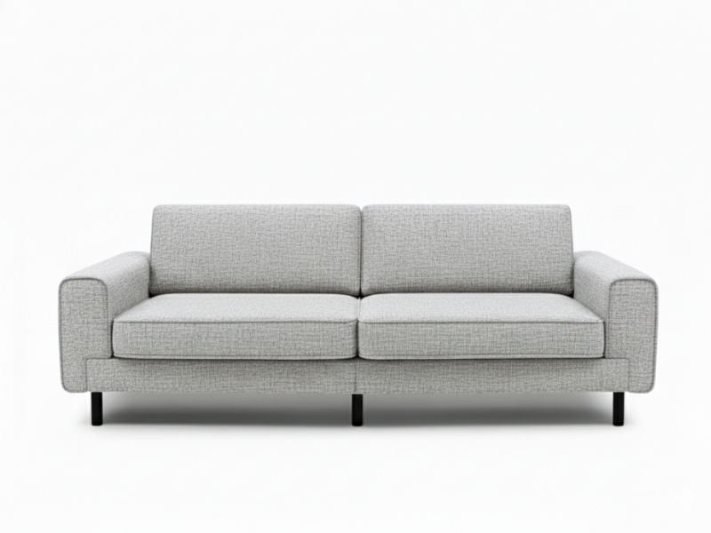 Mokka Üçlü Koltuk - Kadife - Deniz Taşı