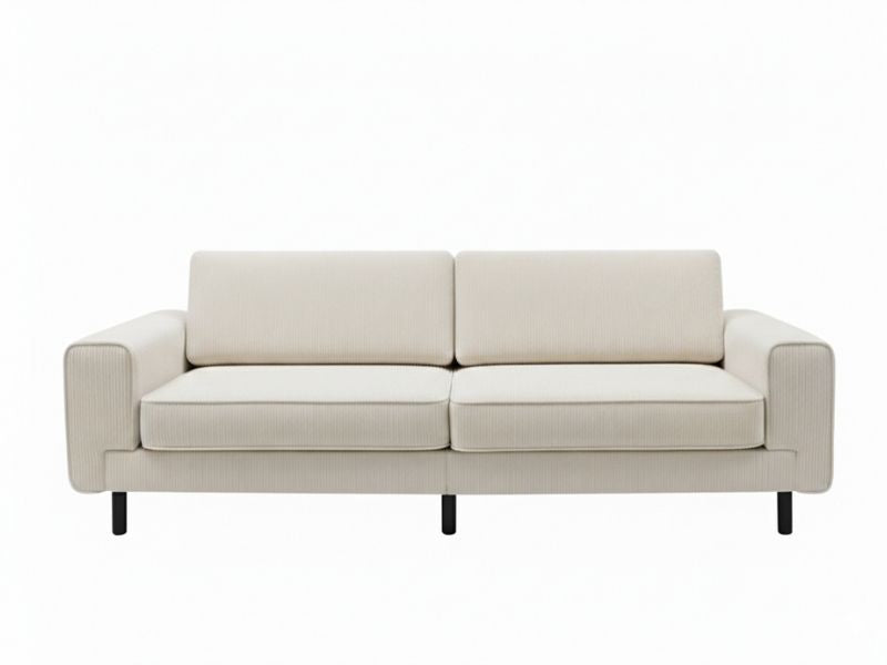 Mokka Üçlü Koltuk - Kadife - Deniz Taşı