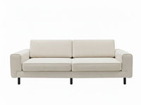 Mokka Üçlü Koltuk - Kadife - Deniz Taşı