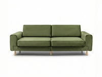 Mokka Üçlü Koltuk - Kadife - Bazalt Yeşili