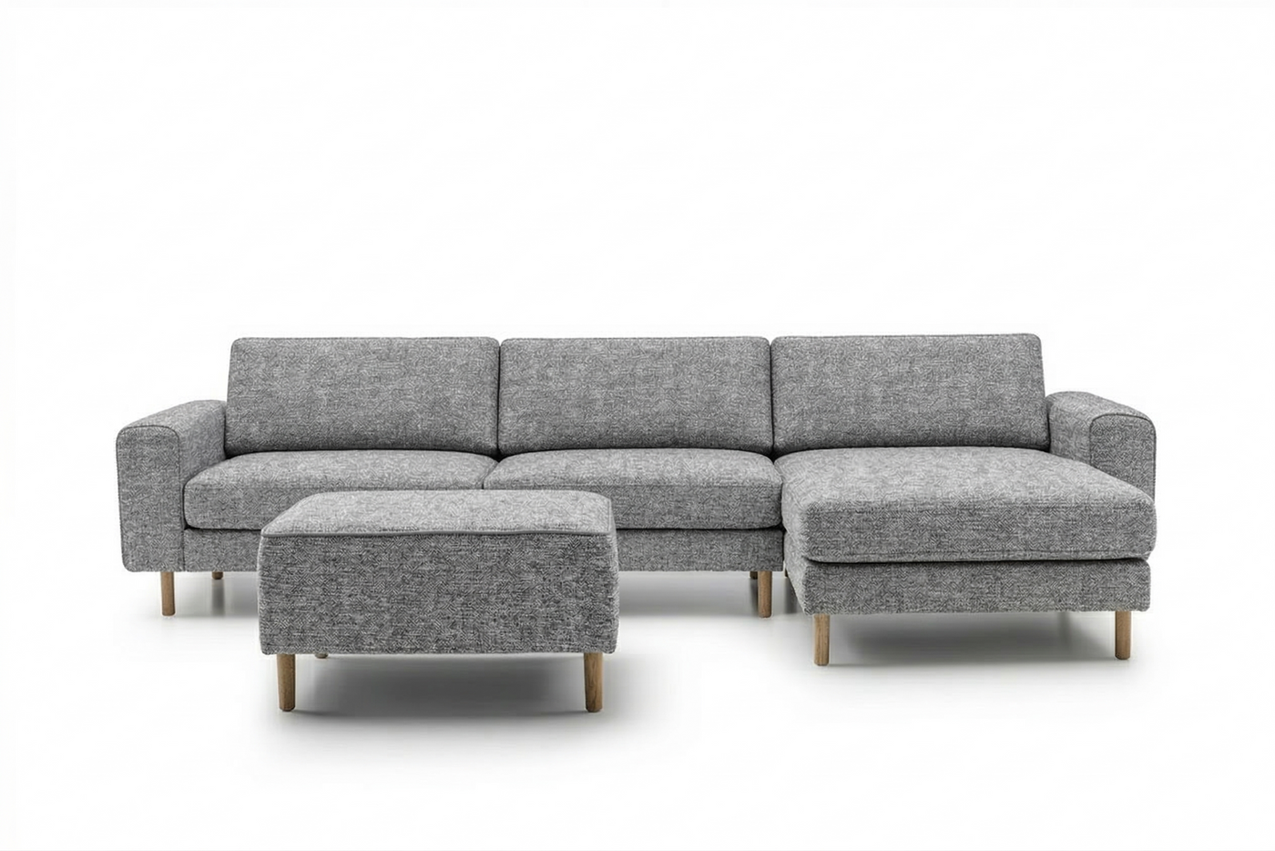Rolivs Mokka Mini Köşe Koltuk – Doğal Doku | Minimal, Modüler, Küçük Alanlara Uygun