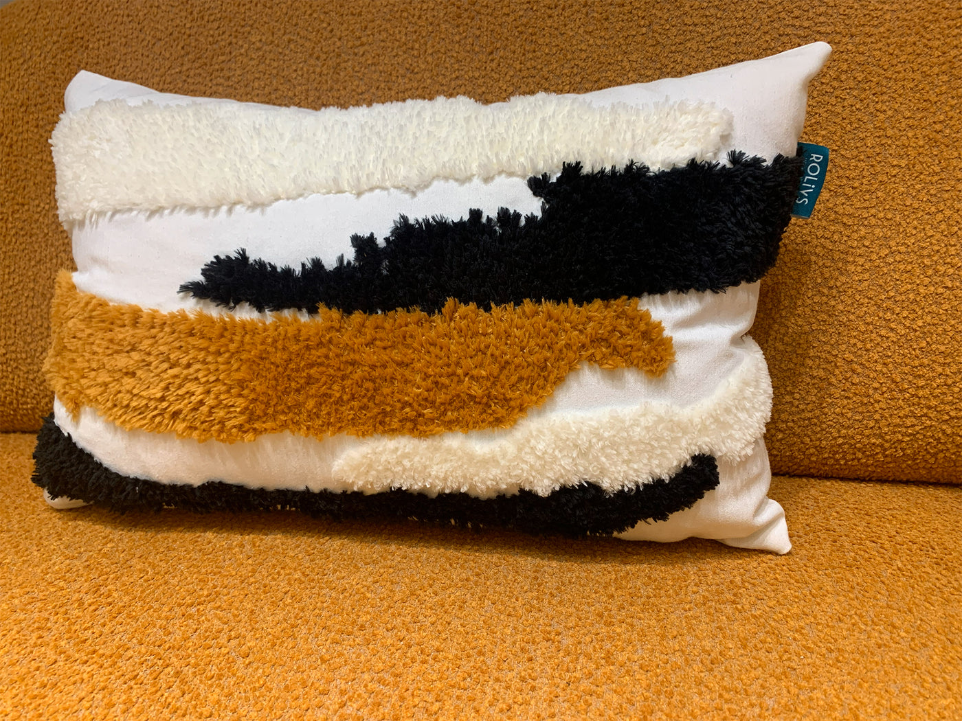 Doğal Akış - Bohem Form Dokulu Kırlent (NK 2674) 47x47cm