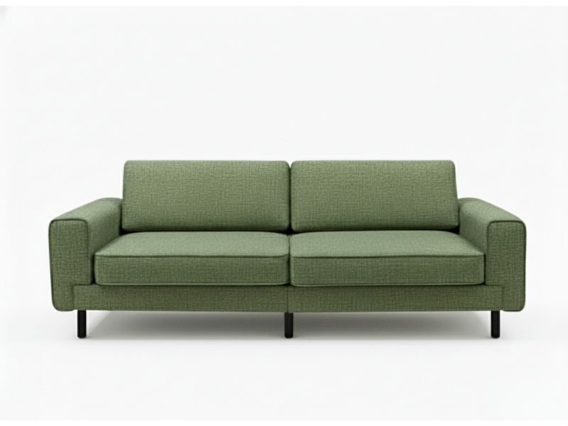 Mokka Üçlü Koltuk - Kadife - Deniz Taşı