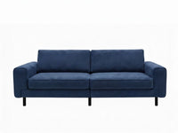 Mokka Üçlü Koltuk - Kadife - Deniz Taşı