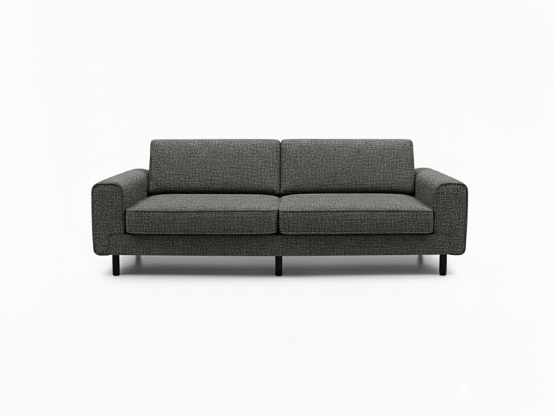 Mokka Üçlü Koltuk - Kadife - Deniz Taşı