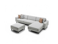 Mokka Mini Köşe - Kadife - Deniz Taşı