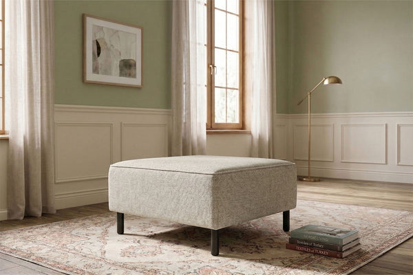 Rolivs Doğal Doku Puf – Bohem Gri | Modern, Minimal, Dekoratif Oturma Pufu