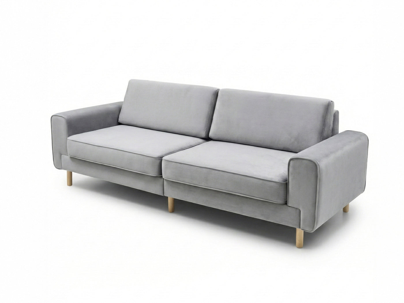 Mokka Üçlü Koltuk - Doğal Doku - Zen Beyazı