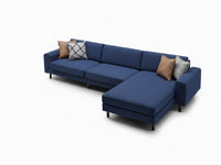 Mokka Mini Köşe - Kadife - Deniz Taşı