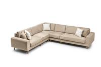 Mokka Puzzle Köşe - Doğal Doku - Hazel