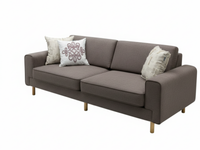 Mokka Üçlü Koltuk - Kadife - Bazalt Yeşili