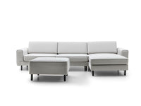 Mokka Mini Köşe - Kadife - Deniz Taşı