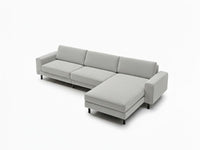 Mokka Mini Köşe - Kadife - Deniz Taşı