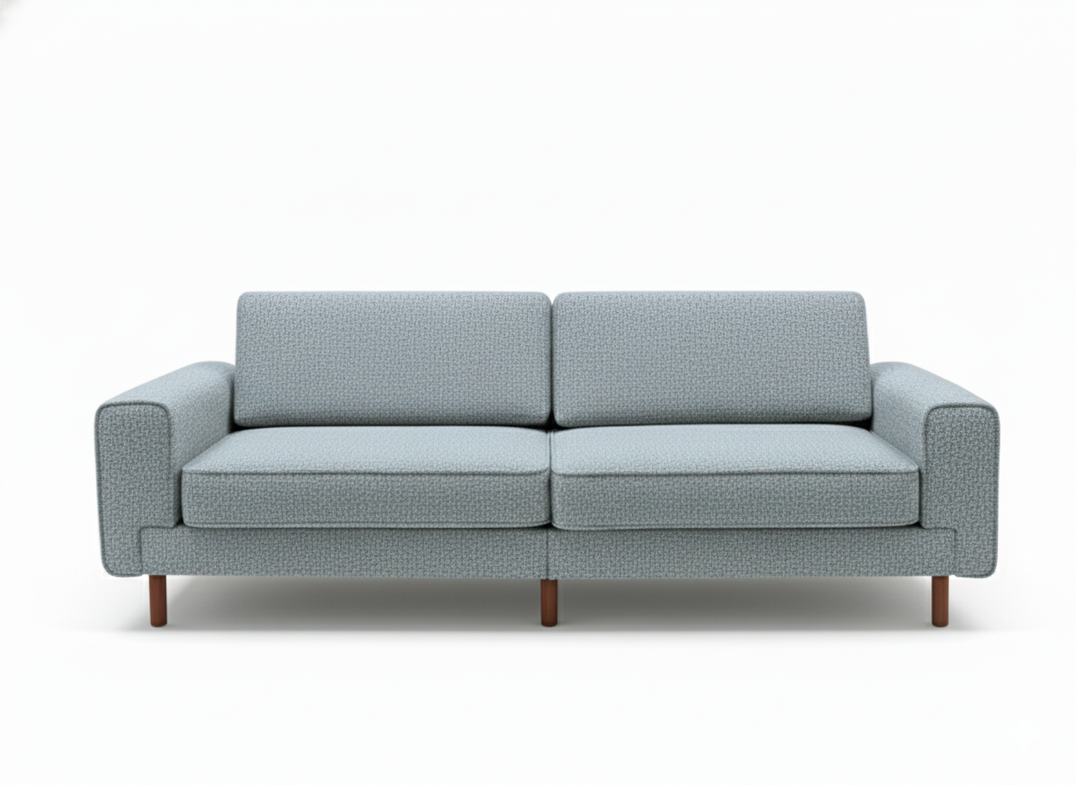 Mokka Üçlü Koltuk - Kadife - Bazalt Yeşili